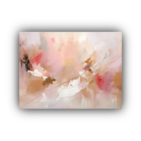 Pintura Acrílica Abstracta Con Toque De Pasado 60x40cm-0