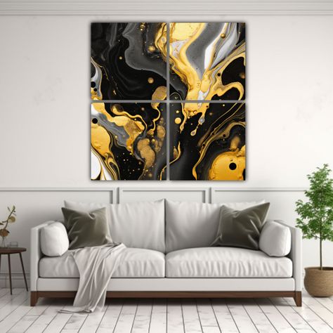 Pinturas Decorativas Con Texturas Fluidas De 60x60 Cm-2