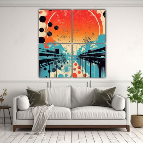 Cuadros Tela Juveniles Sublimados Con Estampado 140x140 Cm-2
