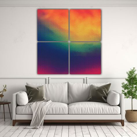 Fondo Retro Pixelado Y Granulado De Los Años 70 180x180 Cm-2