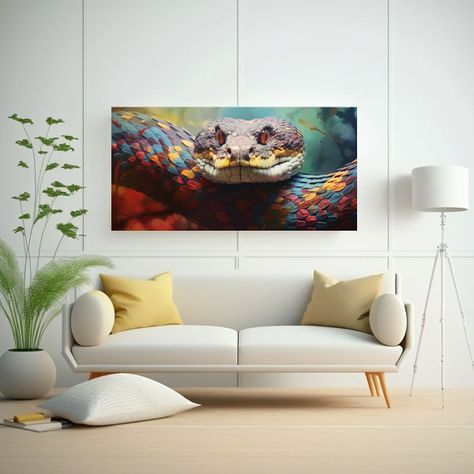 Obra Arte Simétrica Alta Calidad, Estilo Pintura  60x30cm-2