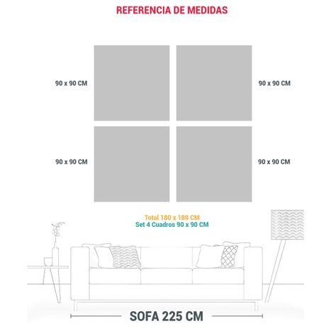 Cuadros Modernos Minimalistas Abstractos De 180x180 Cm-1