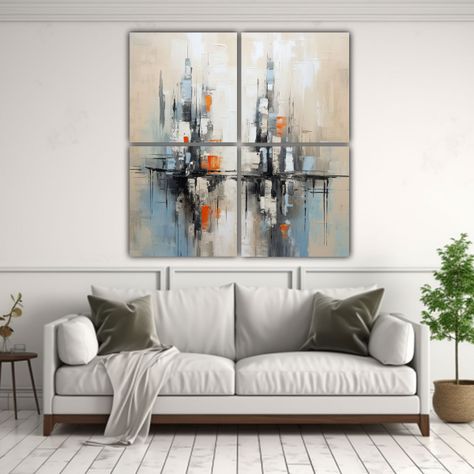 Cuadros Modernos Minimalistas Abstractos De 180x180 Cm-2