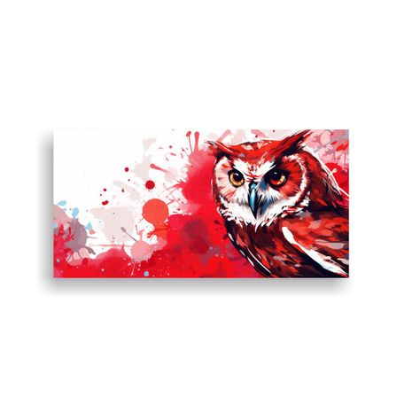 Cuadro Decorativo Arte Hermoso Estético Búho En  60x30cm-0