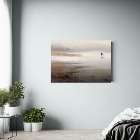 Cuadro Horizontal Minimalista Intenso Y Evocador Con Pocos T 30x20cm-2