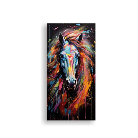 Cuadros Animales Abstractos Patrón Intenso 60x120cm-0