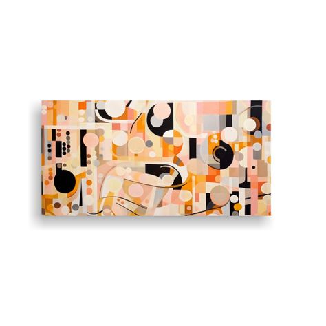 Cuadro Abstracto Diseño Textura: Arte Decorativo 160x80cm-0