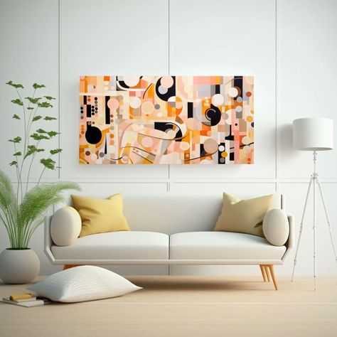 Cuadro Abstracto Diseño Textura: Arte Decorativo 160x80cm-2