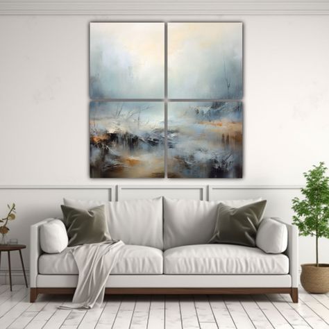 Cuatro Cuadros Imagen Street Art Quinn Pintura De 200x200 Cm-2
