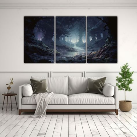 Paisajes Místicos En Lienzo A Todo Color 90x45 Cm-2
