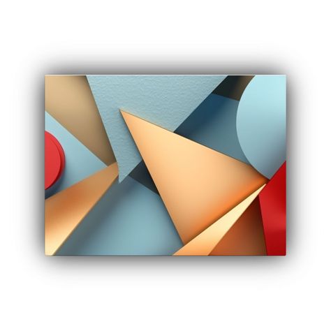 Cuadro Abstracto En Lienzo Vintage Con Textura De Papel Dora 40x30cm-0