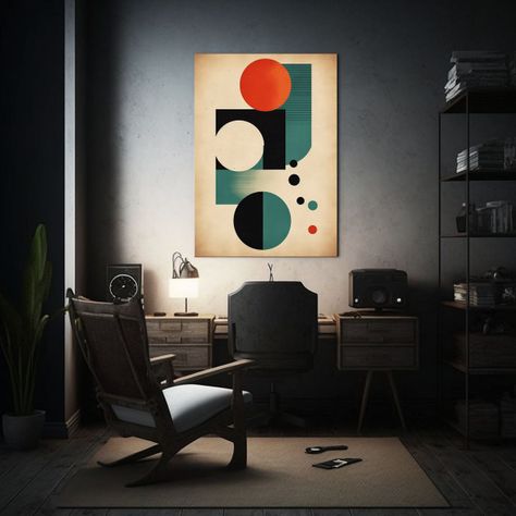 Lienzo Estética Bauhaus 1925 Canva By Steven 60x90cm-2