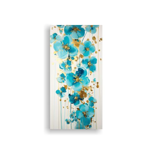 Pintura Acrílica Sobre Fondo Blanco 50x100cm-0