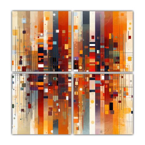 Pinturas Decorativas De Patrones De Código 100x100 Cm-0