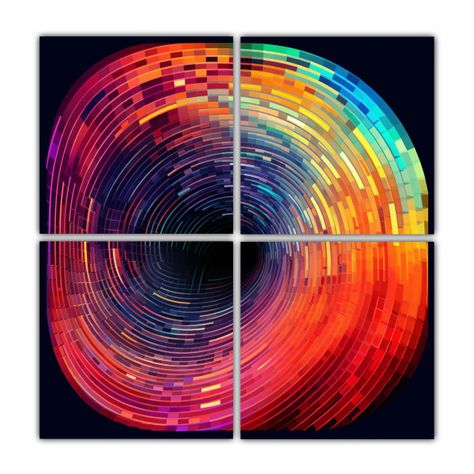 Arte Generativo: Lienzos De Tela Inspiradores 100x100 Cm-0