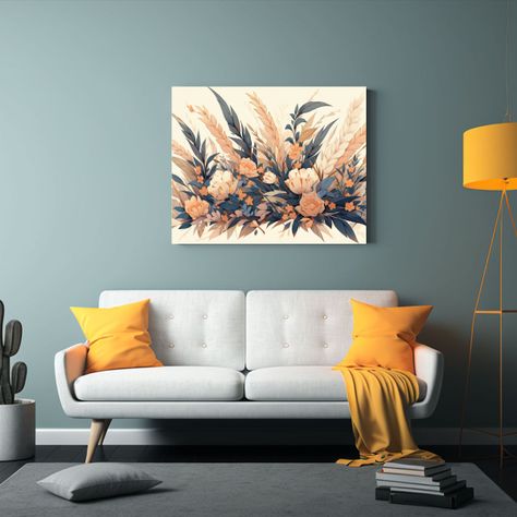 Pinturas Arte Moderno Trigo En Tonos Apagados 50x40cm-2