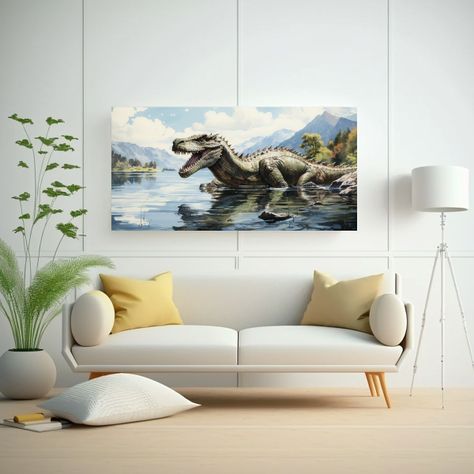 Cuadro Arte Gráfico Lienzo Monster Colorido 80x40 Cm-2