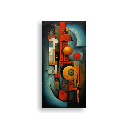 Cuadros Abstractos Con Efecto Visual: Veleros 50x100cm-0