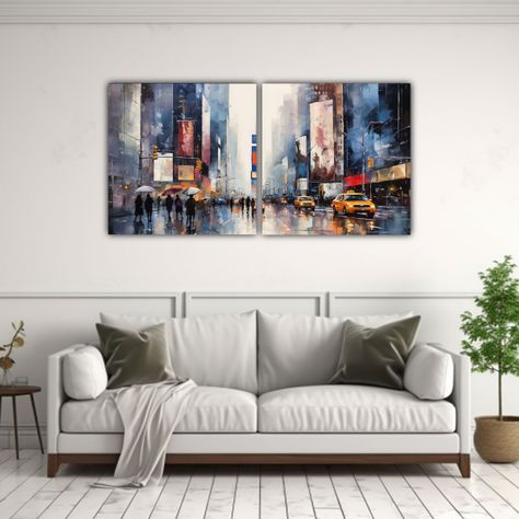 Pintura Decorativa Set 2 Canvas Conceptual 140x70 Cm-2