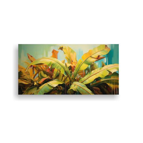 Cuadro Abstracto De Alta Calidad De Un Bananero 60x30cm-0