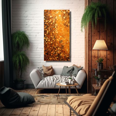 Pintura Lienzo Moderno Estilo Puntillismo 70x140cm-2