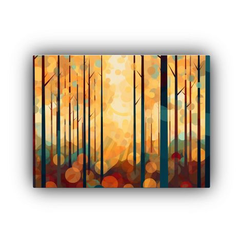 Cuadro Abstracto Moderno En Colores Vivos Para Decoración D 30x20cm-0