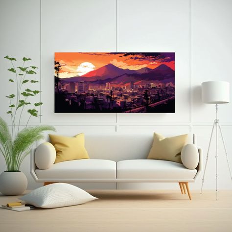 Cuadro Decorativo En Tonos Marrón Y Morado Para S 160x80cm-2