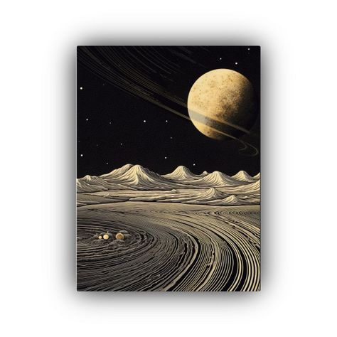 Pintura Decorativa Lienzo Estilo Galaxia Con 60x90cm-0