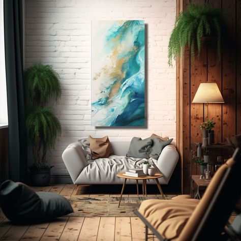 Arte Equilibrio Visual: Patrones Abstractos 80x160cm-2