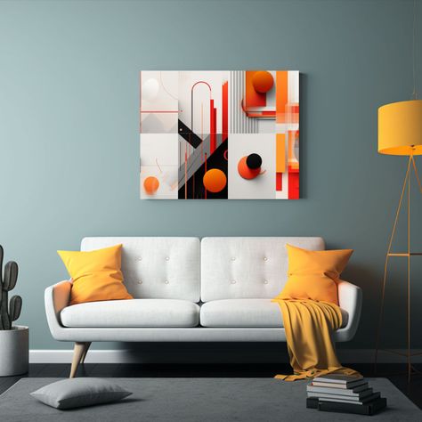 Diseños Gráficos Modernos Para Decoración Contemporánea. 120x80cm-2