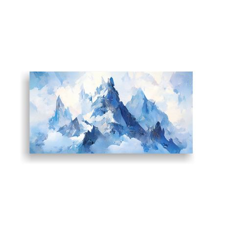 Venta De Lienzo Con Picos Y Cordilleras Famosas En 80x40cm-0
