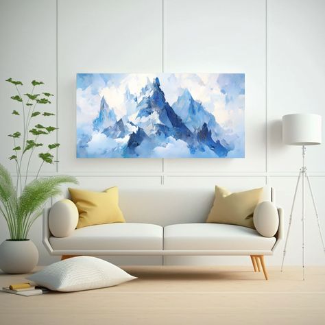 Venta De Lienzo Con Picos Y Cordilleras Famosas En 80x40cm-2