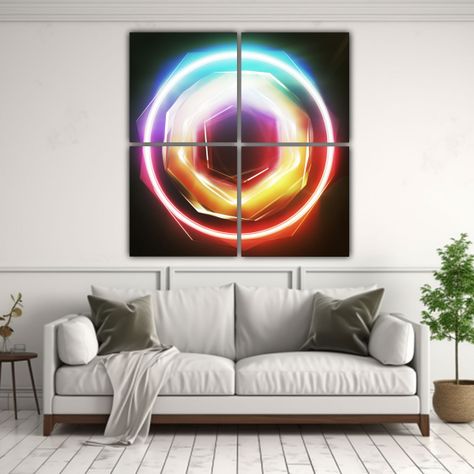 Arte Creativo Duradero Cuatro Artes De Pared 200x200 Cm-2
