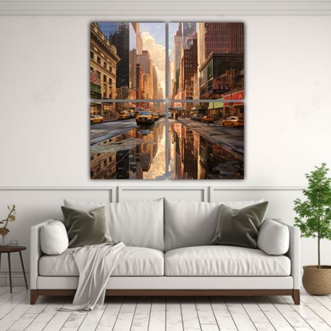 Cuadro Decorativo De Nueva York Armonía 200x200 Cm-2