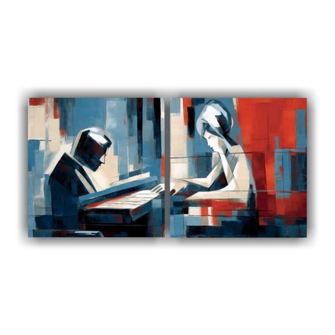 Set De Pinturas En Bastidor Creativas 60x30 Cm-0