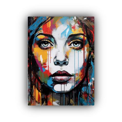 Pintura Decorativa De Finas Líneas Resistentes Con Famosos  30x45cm-0