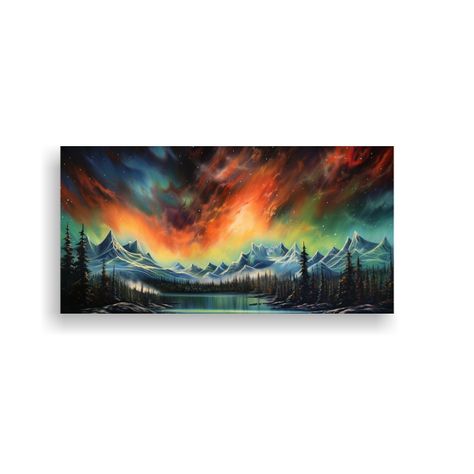 Cuadro Abstracto Fine Art Vanguardia Baño Aurora 100x50cm-0