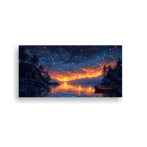 Cuadro Decorativo Estilo Pixel Art Escena 8Bit 60x30cm-0