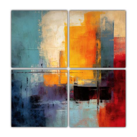 Pintura Abstracta Estilo Mark Rothko Cuatro Artes 180x180 Cm-0