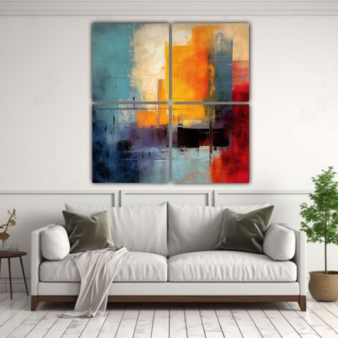 Pintura Abstracta Estilo Mark Rothko Cuatro Artes 180x180 Cm-2