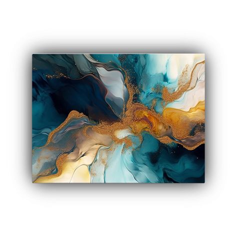 Pinturas Abstractas Modernas Para Decoración De Sala 65x50cm-0