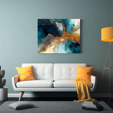 Pinturas Abstractas Modernas Para Decoración De Sala 65x50cm-2