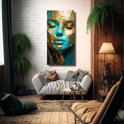 Arte Dibujo Clásico De Estilo Oro Claro Y 60x120cm-2