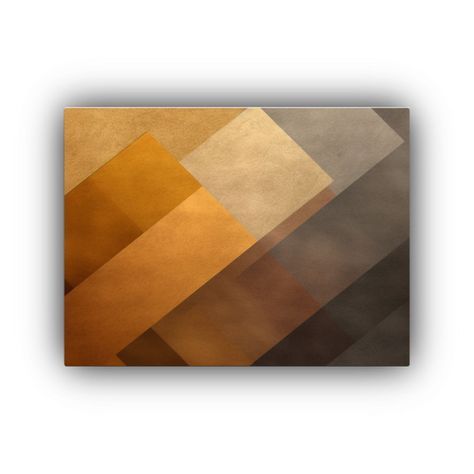 Cuadro Decorativo Para Salón En Oro Y Beige Sobre Fondo Geo 45x30cm-0