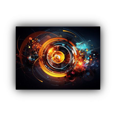 Fondo De Tecnología Con Diseño Gráfico De Alta 40x30cm-0