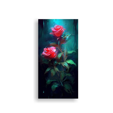 Fondo De Pantalla Rectangular De Rosas Estilo 50x100cm-0