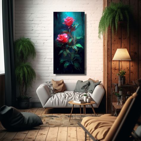 Fondo De Pantalla Rectangular De Rosas Estilo 50x100cm-2