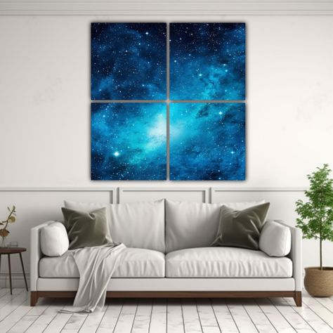 Cuadro Sublimado Cuadriptico De Tela Con Escena 200x200 Cm-2