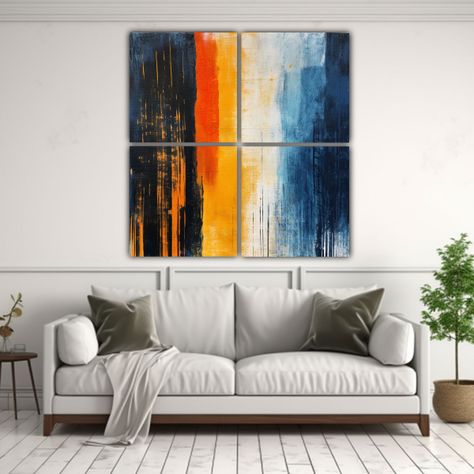 Cuadro Decorativo Urbano Minimalista Abstracto 200x200 Cm-2