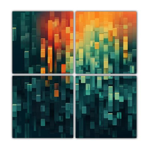 Arte De Pared Abstracto Acelerando Inteligencia 200x200 Cm-0